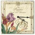 Personalized Iris Marble Clock with Stand