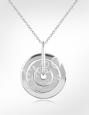 Logo Ringed Pendant Necklace