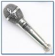 Silver Microphone Charm