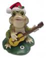 Christmas Frog playing Guitar