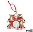 Red and Gold Drumset Ornament