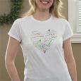 Personalized Women's Fitted T-Shirt - Her Heart of Love